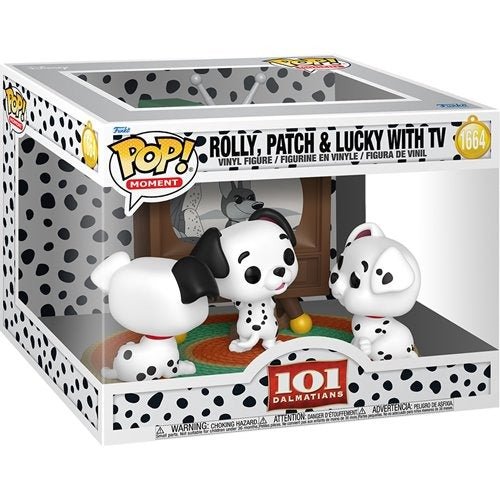 ToyShnip Funko Pop! Moment 1664 - 101 Dalmatians - Rolly, Patch, & Lucky with TV Vinyl Figure — Action Figure