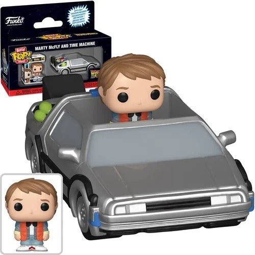 ToyShnip Funko Pop! Ride Bitty Back to the Future Marty McFly and Time Machine — Action Figure