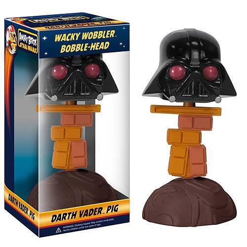 ToyShnip Funko Star Wars - Angry Birds - Darth Vader - Piggy Wacky Wobbler - Bobble Head — Toys & Games