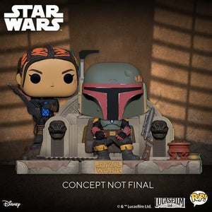 ToyShnip Funko Star Wars: The Mandalorian Boba Fett and Fennec Shand Pop! Moment — Action Figure