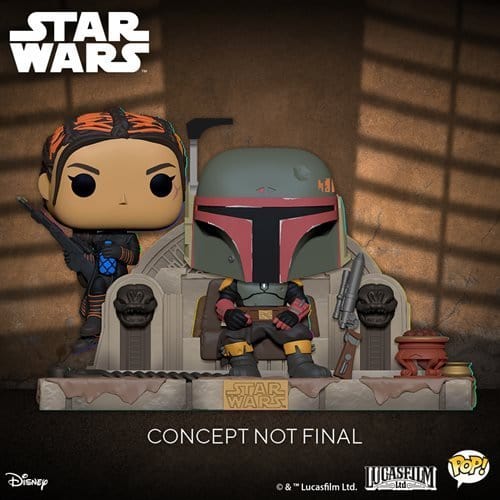 ToyShnip Funko Star Wars: The Mandalorian Boba Fett and Fennec Shand Pop! Moment — Action Figure