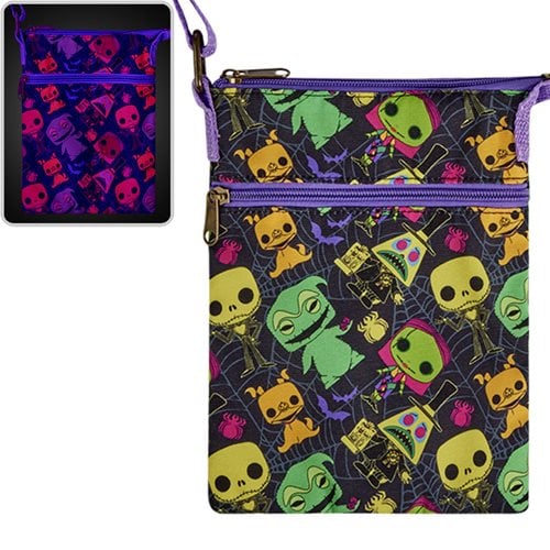 ToyShnip Funko The Nightmare Before Christmas Black Light Crossbody Passport Bag — Action Figure