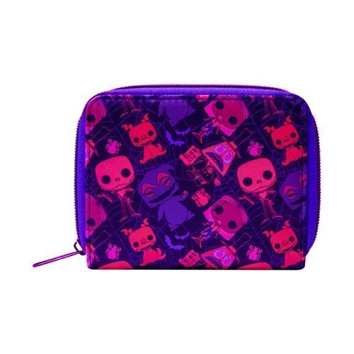 ToyShnip Funko The Nightmare Before Christmas Black Light Print Zip-Around Wallet — Action Figure