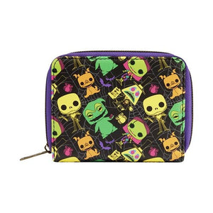 ToyShnip Funko The Nightmare Before Christmas Black Light Print Zip-Around Wallet — Action Figure