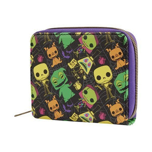 ToyShnip Funko The Nightmare Before Christmas Black Light Print Zip-Around Wallet — Action Figure