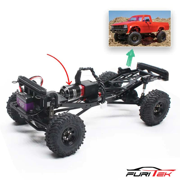 Furitek Springtail Transmission & Brushless Motor Set RC4WD 1/24 Trail Finder