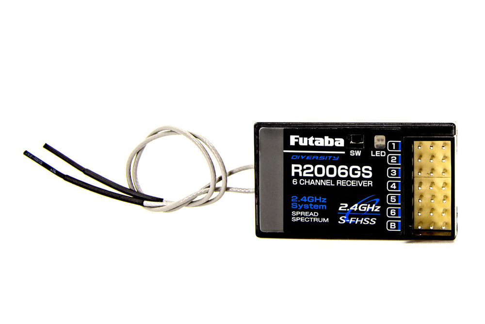 Futaba R2006GS (S-FHSS) 2.4 GHz System 6-Channel Receiver