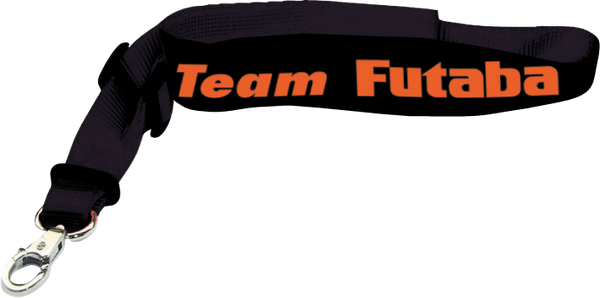 Team Futaba Strap, Black & Orange Neck Strap