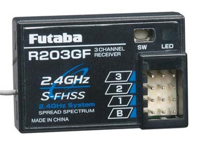 Futaba FUTL7603 R203GF 2.4GHz 3-Channel S-FHSS Receiver 2PL 3PL 4PL 6J