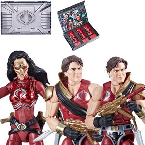 G.I. Joe Classified Series Crimson Strike Team Baroness", " Tomax", " & Xamot 6-Inch Action Figures