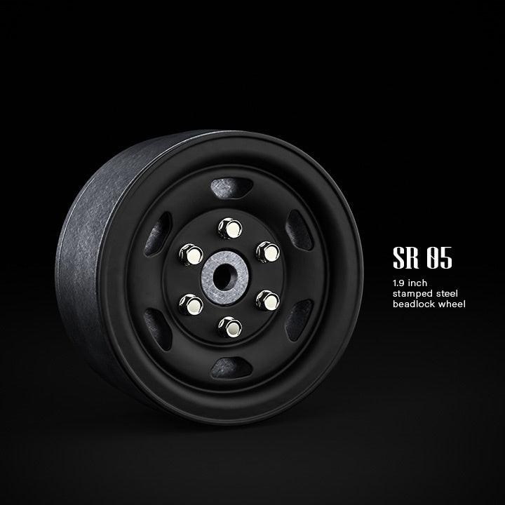 PowerHobby G-Made GMA70504 1.9" SR05 Beadlock Wheels (Matt Black) (2)