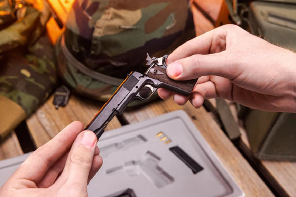 GoatGuns 1/2.5 Scale Die Cast 1911 Model Pistol, Black — Diecast Replica Guns