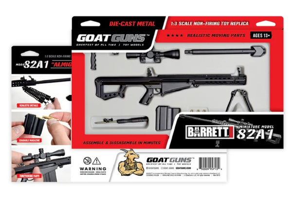 GoatGuns 1/3 Scale Die Cast .50 Cal M82A1 Model, Black — Diecast Replica Guns