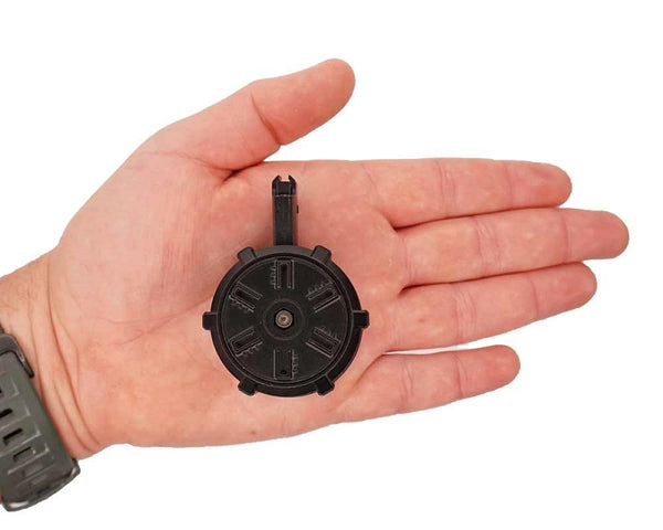 GoatGuns Mini 60 Round AR15 Drum Magazine, for AR15 Base Models — Diecast Replica Guns