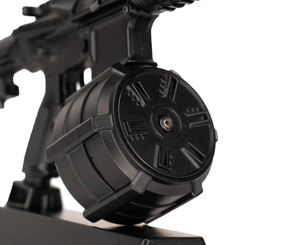 GoatGuns Mini 60 Round AR15 Drum Magazine, for AR15 Base Models — Diecast Replica Guns