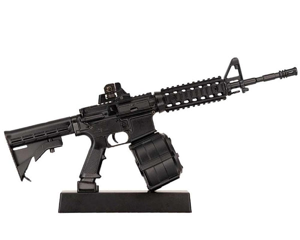 GoatGuns Mini 60 Round AR15 Drum Magazine, for AR15 Base Models — Diecast Replica Guns