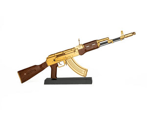 GoatGuns 1/3 Scale Die Cast AK47 Model Rifle, Gold — Diecast Replica Guns