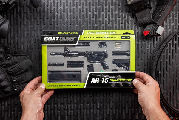 GoatGuns 1/3 Scale Die Cast AR15 Model Rifle, Black — Diecast Replica Guns