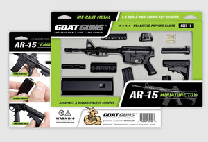 GoatGuns 1/3 Scale Die Cast AR15 Model Rifle, Black — Diecast Replica Guns
