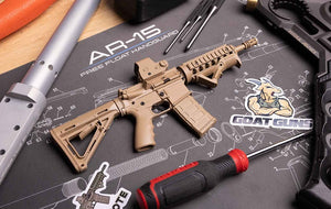 GoatGuns 1/3 Scale Die Cast AR15 Model, Coyote — Diecast Replica Guns