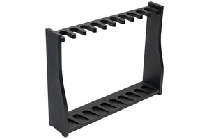 GoatGuns 1/3 Scale Die Cast 10 Slot Gun Rack, Black — Diecast Model Guns