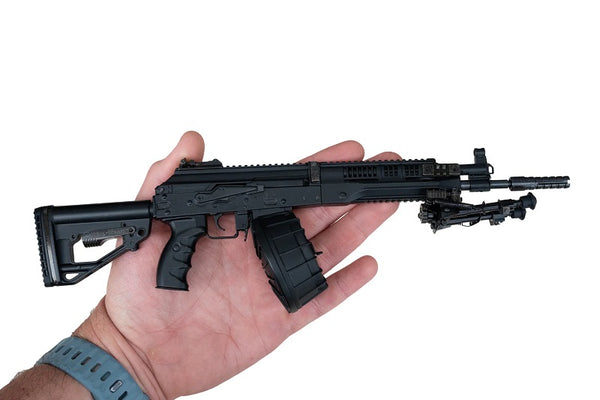 GoatGuns 1/3 Scale Die Cast RPK-16 LMG Model, Black — Diecast Replica Guns