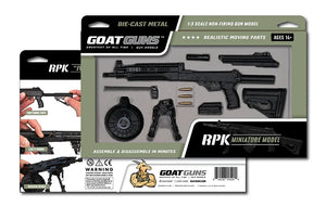 GoatGuns 1/3 Scale Die Cast RPK-16 LMG Model, Black — Diecast Replica Guns