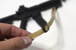GoatGuns Miniature Sling, Tan, Adjustable, for Mini AR & AK — Diecast Replica Guns