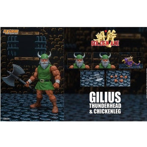 ToyShnip Golden Axe Gilius Thunderhead and Chicken Leg 1:12 Scale Action Figure — Action & Toy Figures