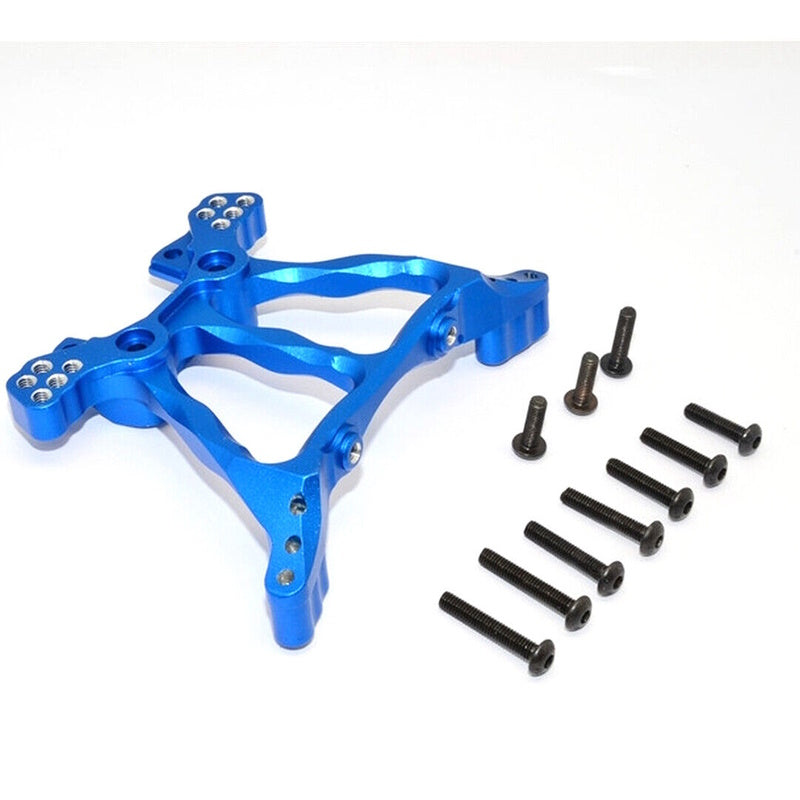 GPM Racing SLA030-B Alloy Rear Shock Tower Blue : Traxxas Slash 4x4