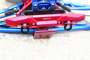Gpm Aluminum Front Bumper W/D-Rings (5 Pieces Set) Traxxas 1/10 E-Revo Blue