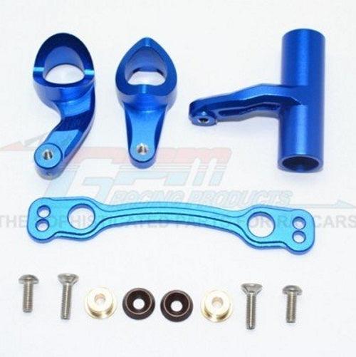Gpm Racing Aluminum Steering Assembly (12Pieces Set) Arrma Kraton Outcast Blue