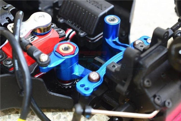 Gpm Racing Aluminum Steering Assembly (12Pieces Set) Arrma Kraton Outcast Blue