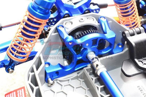 Gpm RUS4036-B Aluminum Rear Spur Gear Cover Mount Blue Traxxas 1/10 Rustler
