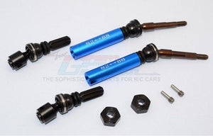 Gpm Steel+Aluminum Rear CVD Drive Shaft Blue Traxxas Slash 4X4 Stampede 4X4