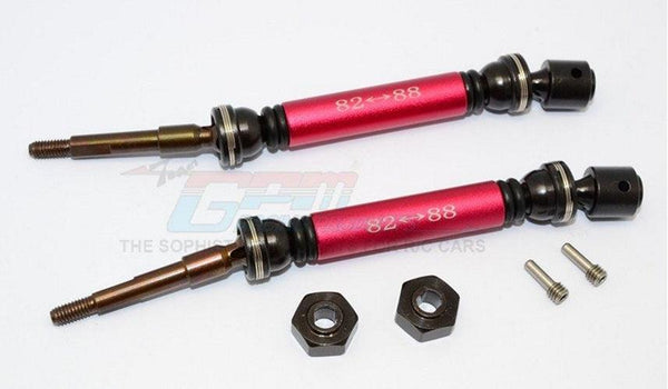 Gpm Steel+Aluminum Rear CVD Drive Shaft Red Traxxas Slash 4X4 Stampede 4X4
