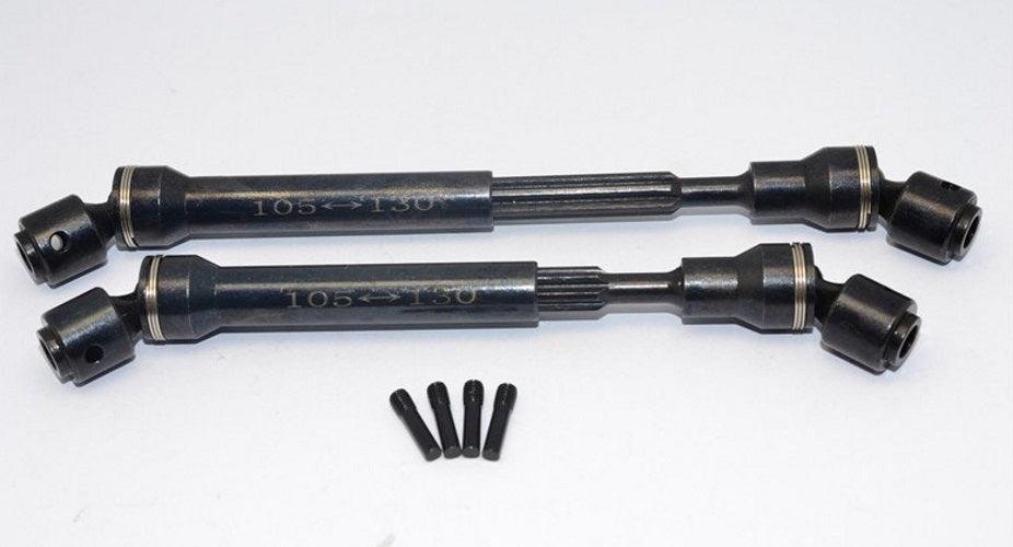 Gpm SWR037-BK Steel Main Shaft (1Pair) Black Axial Wraith