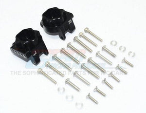 GPM Aluminum Rear Gear Box Mounts (Multiple Positioning Holes) Black TRA TRX-4