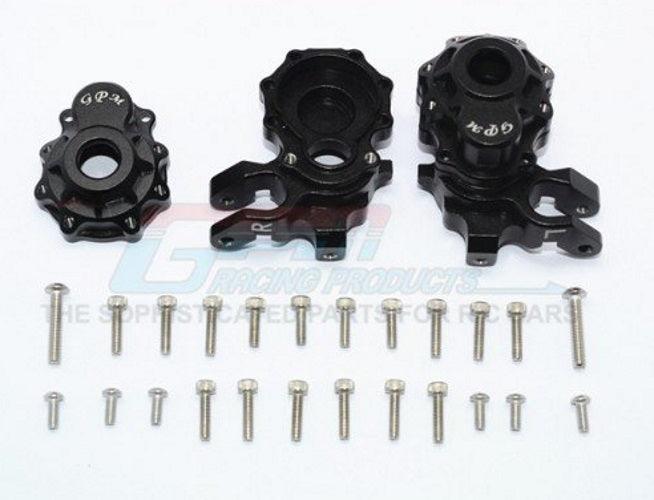 GPM TRX4021-BK Aluminum Front Knuckle Arms Black (1 Pair) Traxxas TRX-4 TRX-6