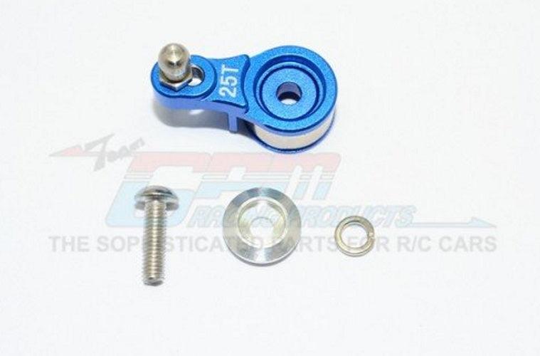 GPM Aluminum Servo Horn W. Built-in Spring Blue (For Locking Diff) Traxxas TRX-4