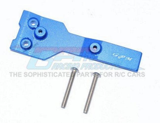GPM TXMS016R-B Aluminum Rear Chassis Link Protector Blue Traxxas Maxx