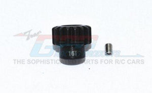 GPM TXMS016TS-BK Harden Steel 45 Motor Gear 16T Black (2pc Set) Traxxas Maxx