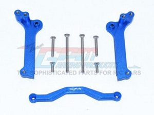 GPM Racing TXMS028-B Aluminum Front Shock Mount Blue Traxxas Maxx