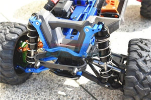 GPM Racing TXMS028-B Aluminum Front Shock Mount Blue Traxxas Maxx