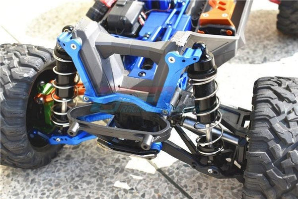 GPM Racing TXMS028-B Aluminum Front Shock Mount Blue Traxxas Maxx