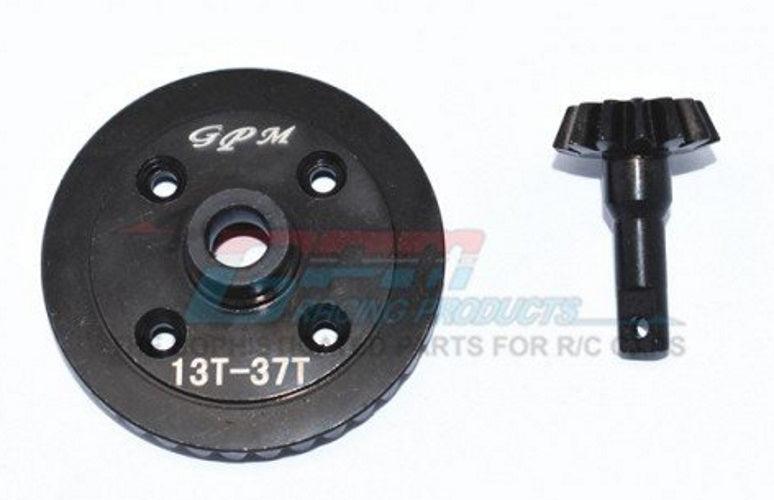 GPM Harden Steel 45 Front Differential Ring Gear & Pinion Gear Black