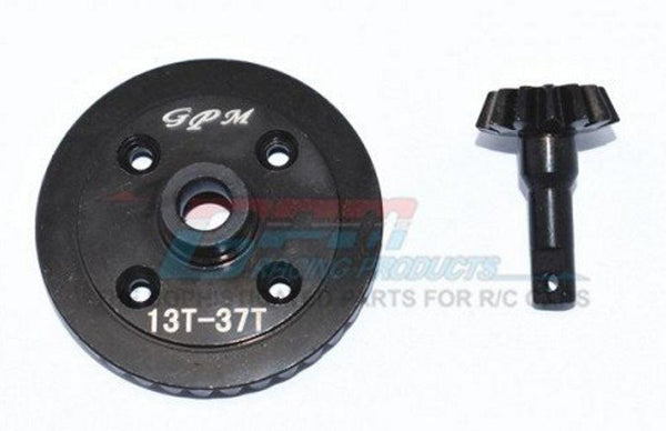 GPM Harden Steel 45 Front Differential Ring Gear & Pinion Gear Black