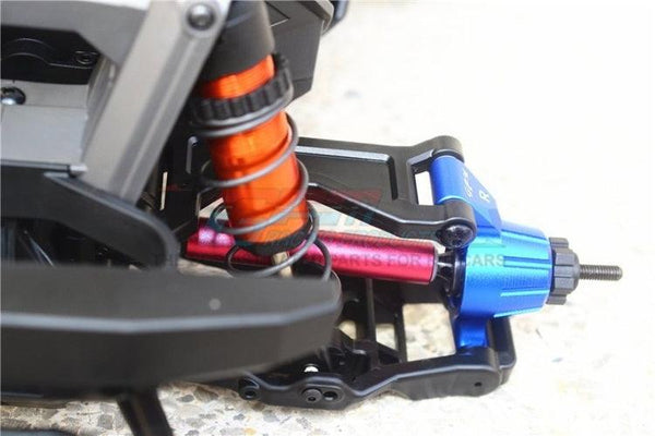 GPM Tie Rod /25T Servo Horn & Steel Adjustable CVD Drive Shaft Blue TRA Maxx