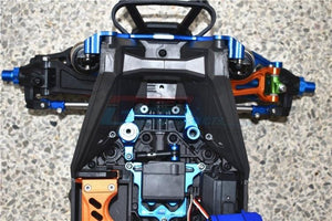 GPM Aluminum Stainless Steel Adjustable Front Steering Tie Rod Blue TRA Maxx