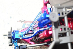 GPM Aluminum Front Upper Suspension Arm Traxxas Unlimited Desert Racer Blue